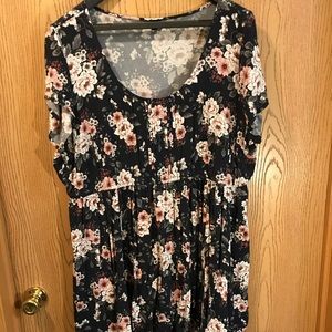 Navy floral dress from torrid
